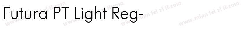 Futura PT Light Reg字体转换